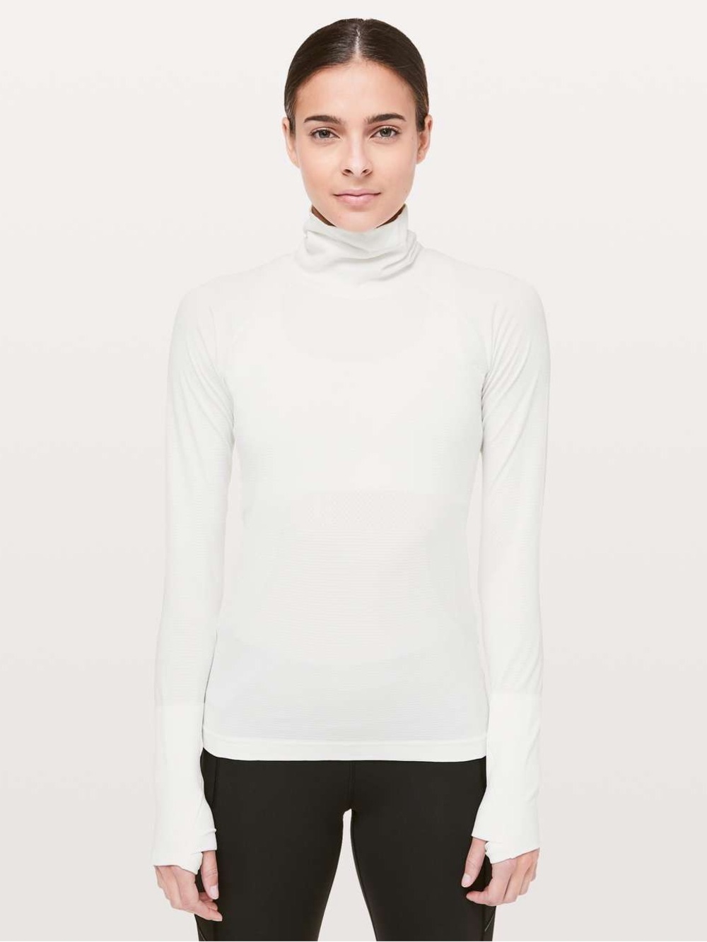 Lululemon Swiftly Speed Turtleneck
White / White
